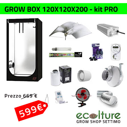 Grow box HS120 con KIT HPS PRO
